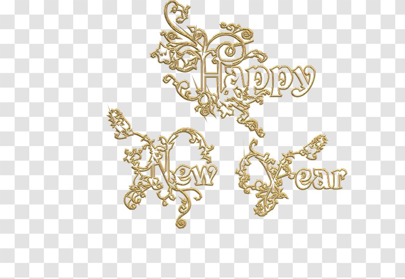 Body Jewellery Clothing Accessories Fashion Font - Happy New Year Transparent PNG