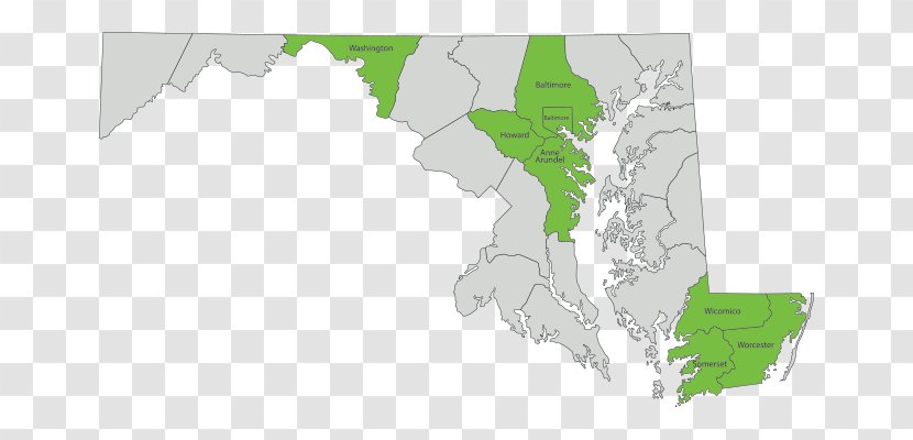 Maryland Topographic Map Royalty-free - Cartography Transparent PNG