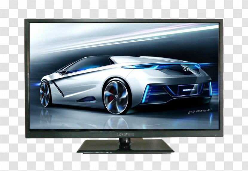 Sports Car Honda Electric Vehicle Tokyo Motor Show - Ultra HD LCD TV Wall Support Transparent PNG