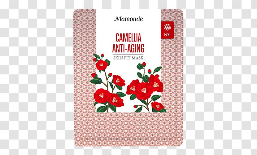 Mamonde Fit Hud Mask - Rectangle - Camellia 1sheet SkinMask Transparent PNG