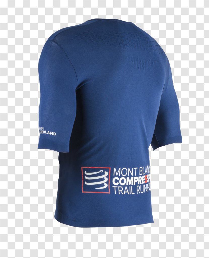 T-shirt Sleeve Montblanc Jersey - Blue Transparent PNG