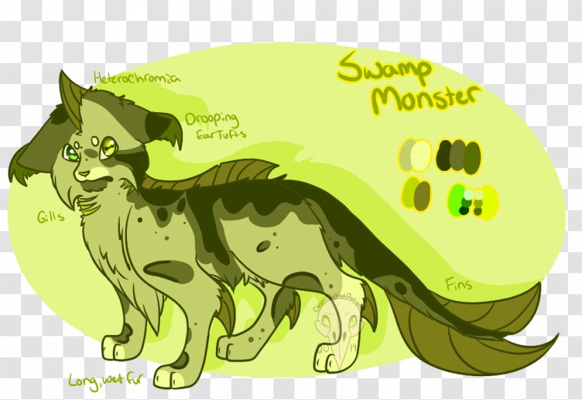 Cat Clip Art Illustration Dog Canidae - Swamp Monster Transparent PNG