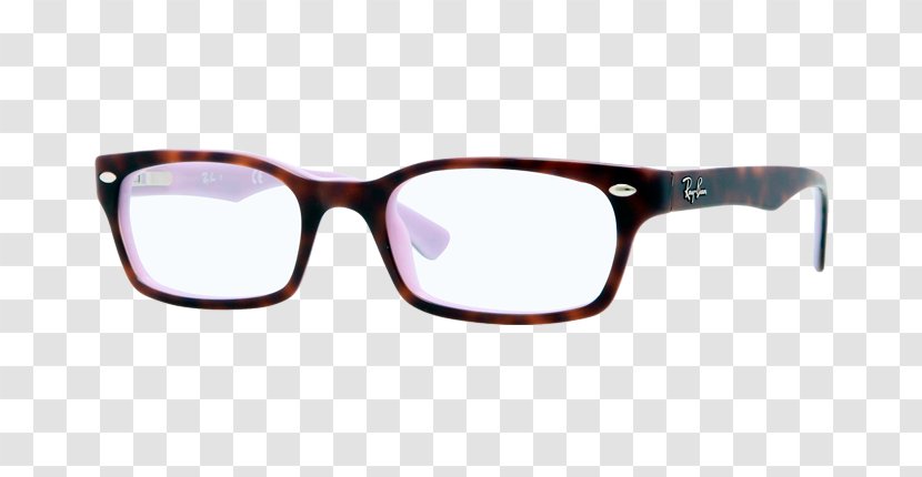 Ray-Ban Ray Ban Eyeglasses RX2180V Sunglasses - Havana Brown Transparent PNG