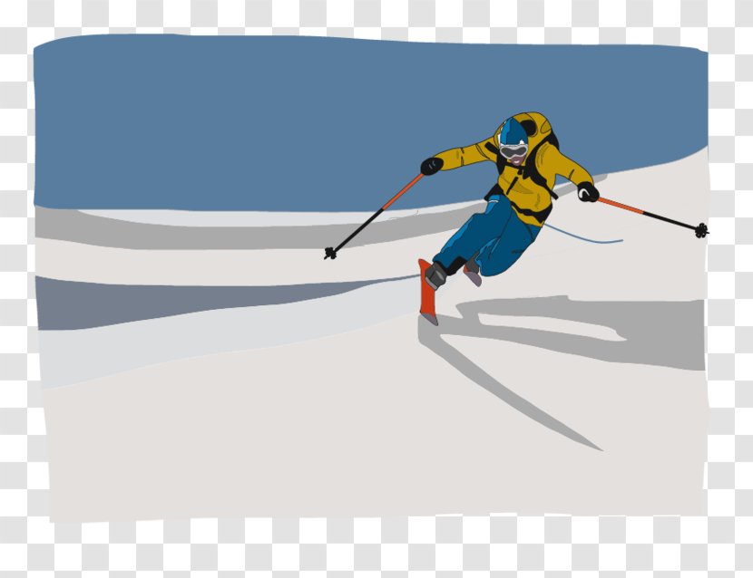 Alpine Skiing Ski Bindings Poles Piste - Cross Transparent PNG