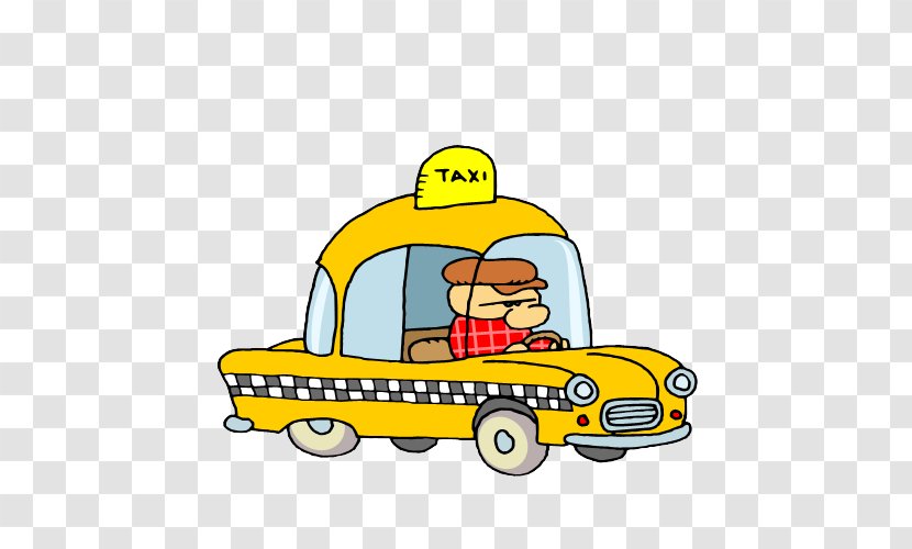 Taxi Driver Yellow Cab Clip Art - Youtube Transparent PNG