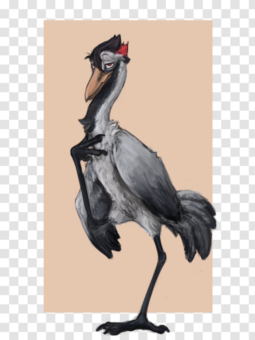 Rooster Bird Chicken Crane Illustration - Cranelike Transparent PNG