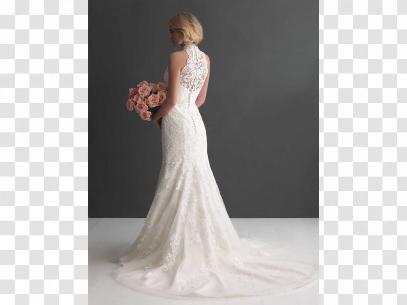 Wedding Dress Polo Neck Neckline - Shoulder Transparent PNG