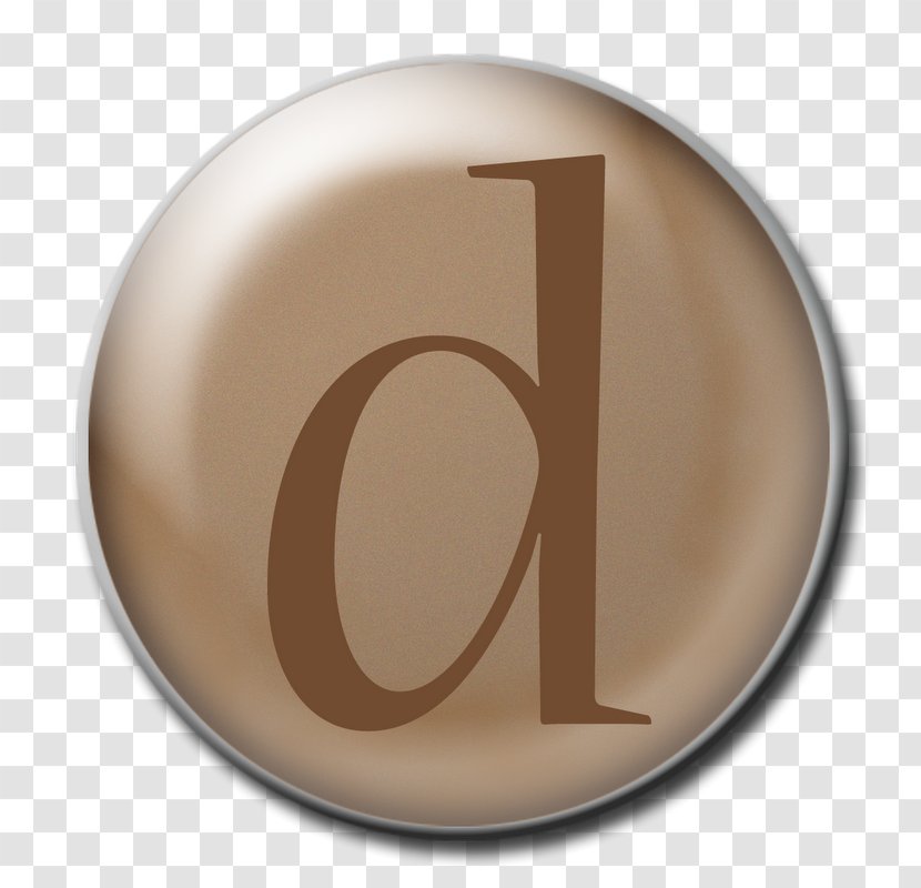 Circle Font - Brown - Button Transparent PNG