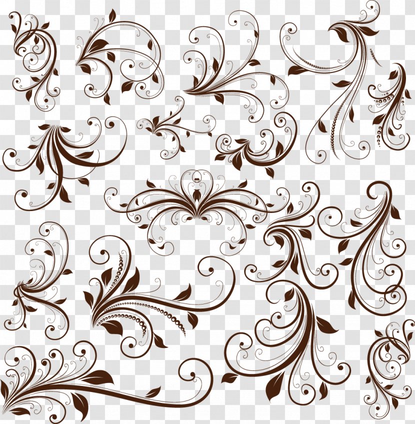 Decorative Arts Clip Art - Graphic - Floral Pattern Transparent PNG