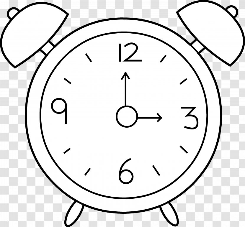 Alarm Clock White Clip Art - Longcase - Change Cliparts Transparent PNG