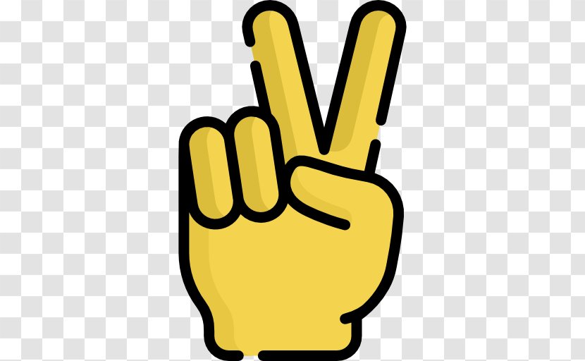 Victory And Peace Day - Hand - Yellow Transparent PNG