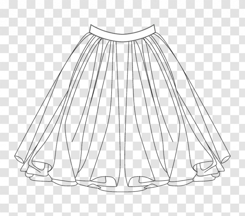 Drawing Tutu Skirt Fashion Illustration Sketch - Silhouette - Ballet Transparent PNG