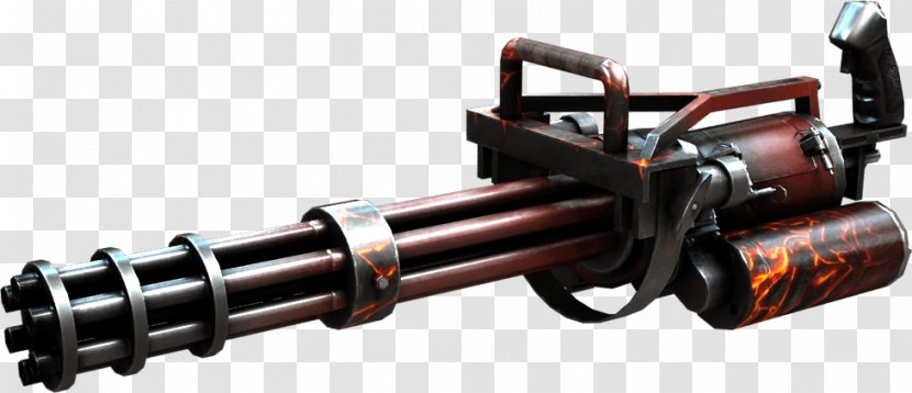 Gatling Gun Barrel Firearm Weapon - Autocannon Transparent PNG