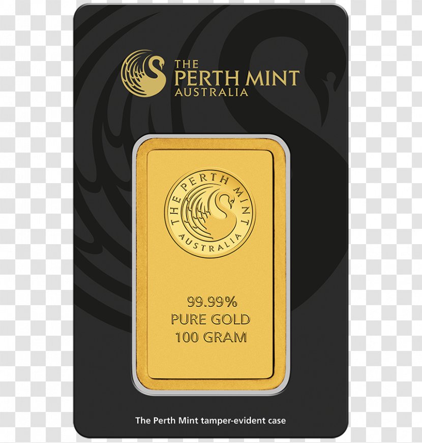 Perth Mint Gold Bar Bullion Kinebar Transparent PNG