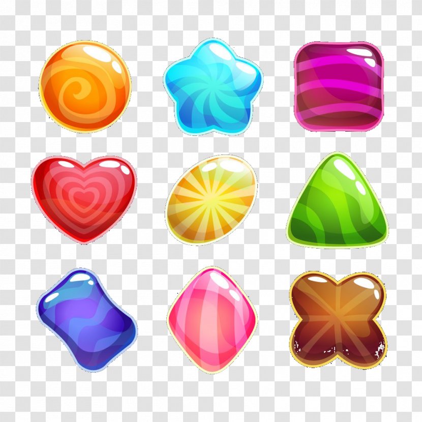 Shape Square - Various Shapes Of Candy Transparent PNG