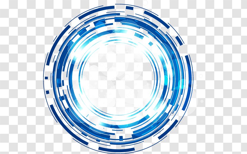 Science And Technology Abstract Blue Fantasy Glow Circle - Ipass - Symbol Transparent PNG