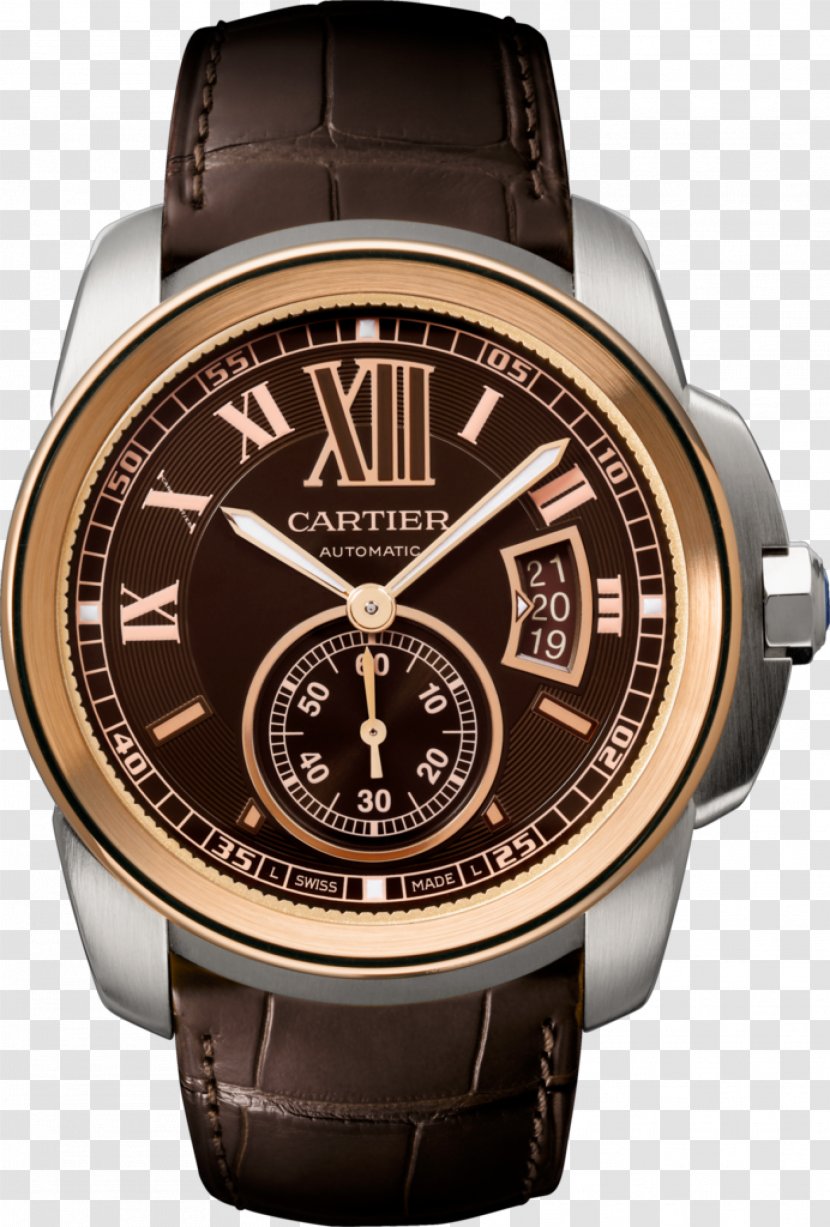Cartier Automatic Watch Chronograph Strap - Calibre De Diver Transparent PNG