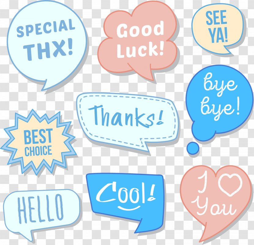 Speech Balloon Thought Clip Art - Signage - Thank You For Stickers Transparent PNG
