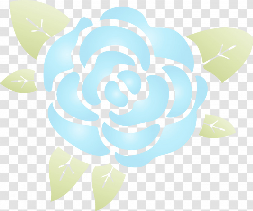 Blue Rose Transparent PNG