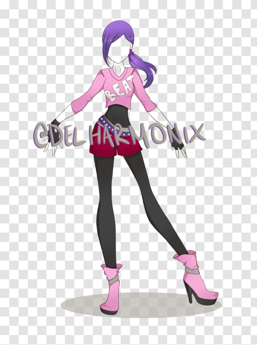 Costume Pink M Character Shoe Fiction - Purple - Neon Party Transparent PNG