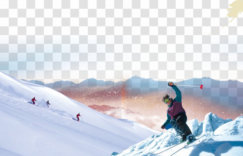 Skiing Ski Cross Ice Skating Snowboarding - Scene Transparent PNG