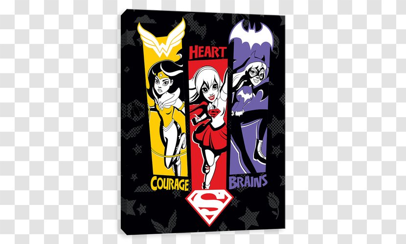 DC Comics Canvases Superheroes 'Courage Poster Animated Cartoon Character - Brand - Rocket League Emoji Transparent PNG