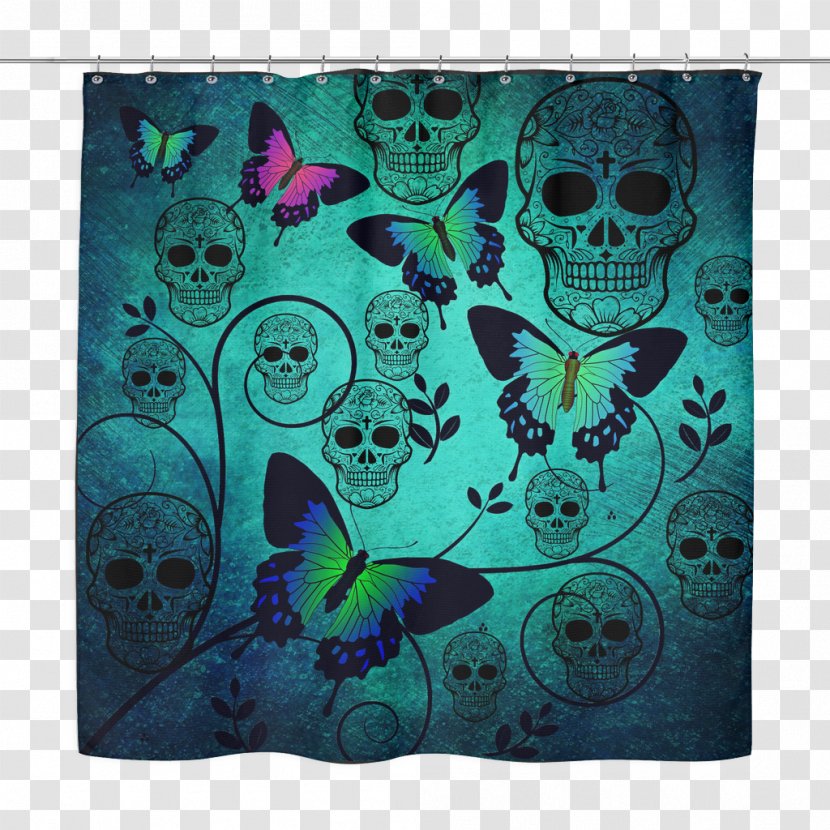 Butterfly Zazzle Art Key Chains - Calavera - Sugar Skulls Transparent PNG