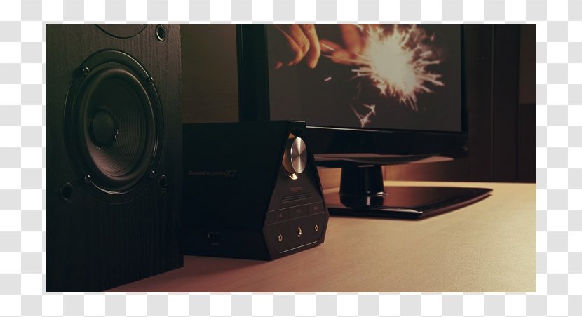 Subwoofer Computer Speakers Sound Blaster X-Fi Cards & Audio Adapters - Creative Technology - Speaker Transparent PNG