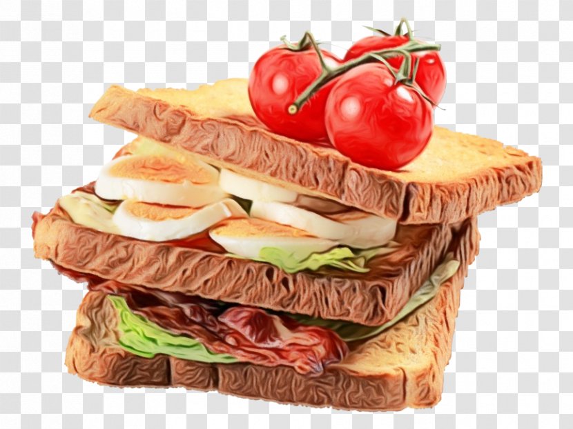 Junk Food Cartoon - Turkey Ham - Lunch Bologna Sandwich Transparent PNG