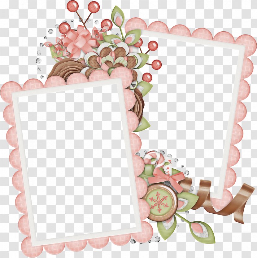 Pink Background Frame - Paper Product Transparent PNG