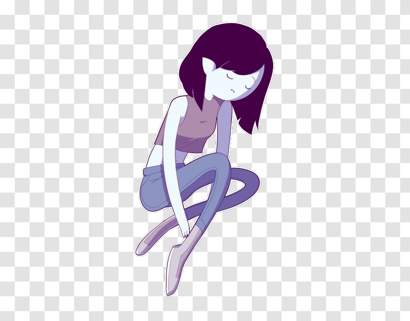 Marceline The Vampire Queen Hair Drawing Image - Watercolor Transparent PNG