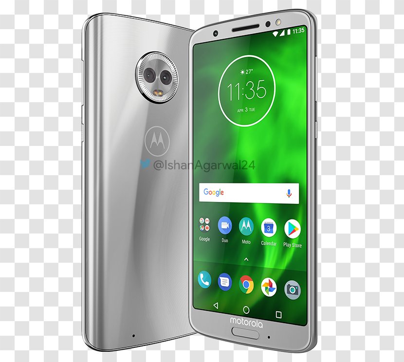 Motorola Moto G6 Plus G⁶ Play E4 Smartphone - Electronic Device Transparent PNG