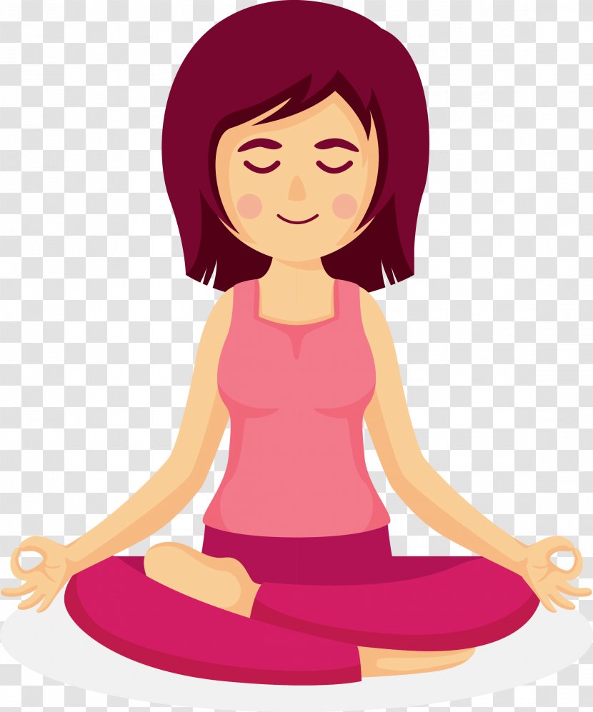 Yoga Vecteur Plot - Cartoon - Practicing Teacher Transparent PNG