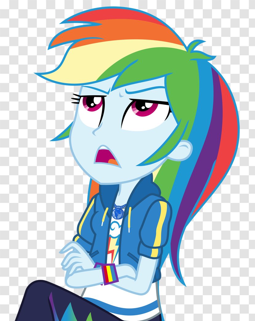 Rainbow Dash Pinkie Pie Applejack Equestria Twilight Sparkle - Fashion Illustration - Girls Transparent PNG