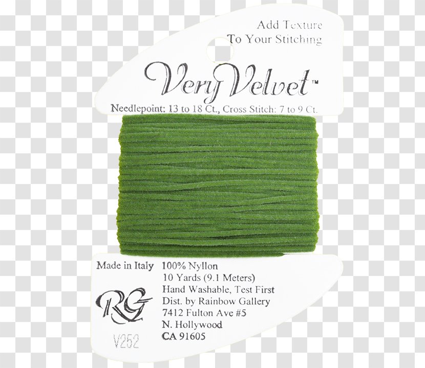 Green Color Silk Lamé Yarn Transparent PNG