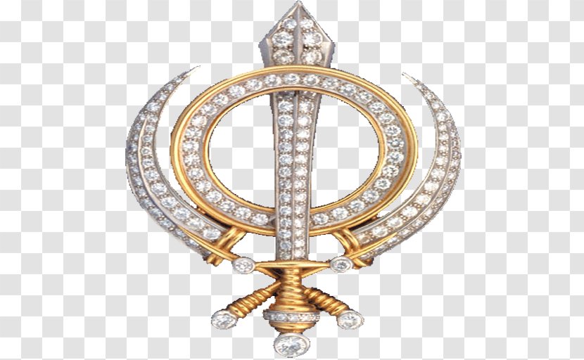Khanda Sikhism Symbol Clip Art - Christian Cross Transparent PNG
