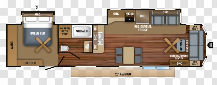 Floor Plan Jayco, Inc. Campervans Caravan - Elevation - House Transparent PNG