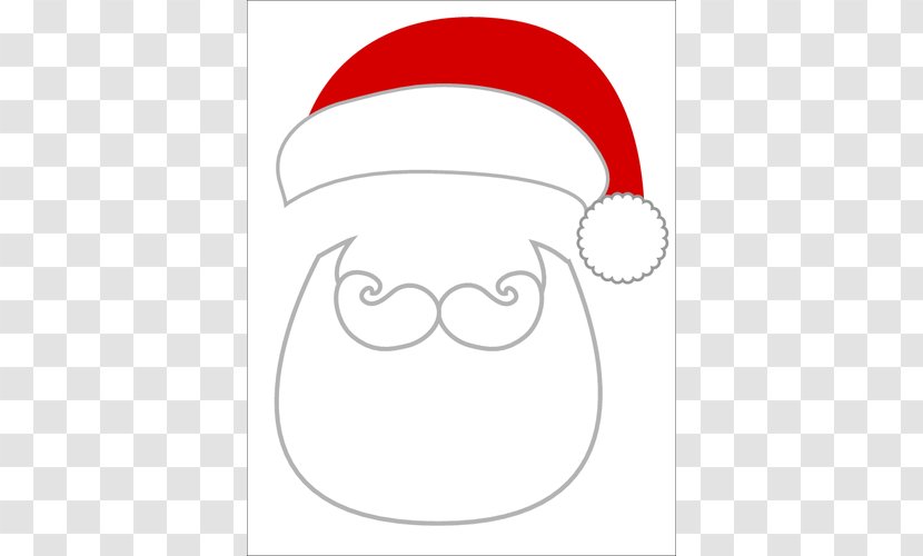 Santa Claus Beard Christmas Suit Clip Art - White - Cliparts Transparent PNG