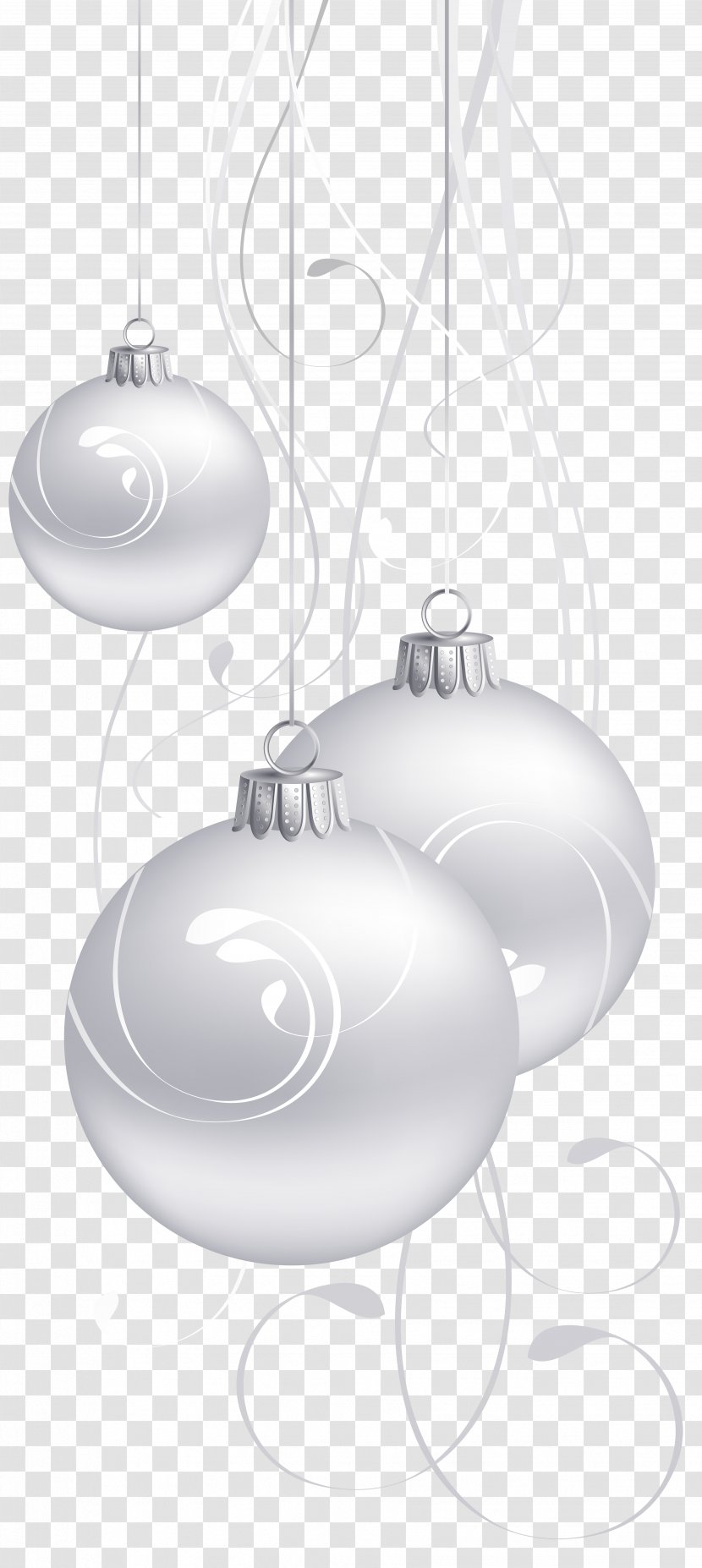 Black And White Purple - Pattern - Christmas Balls Clip Art Transparent PNG
