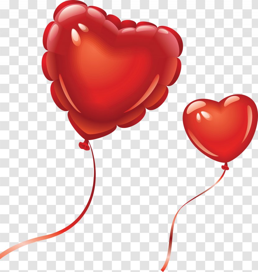 Balloon Heart Clip Art - Frame - Image Download Balloons Transparent PNG