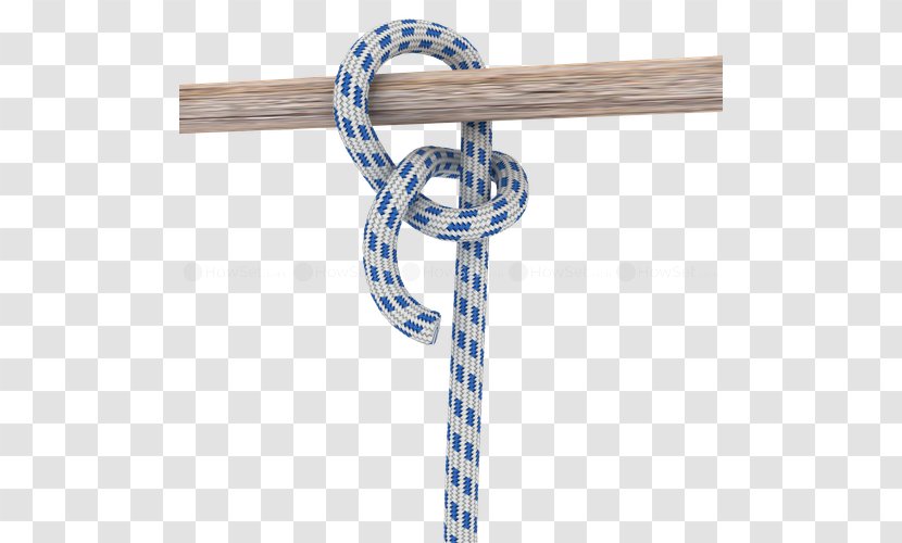 Rope Knot Round Turn And Two Half-hitches Half Hitch - Dynamic - Draw Tie Transparent PNG