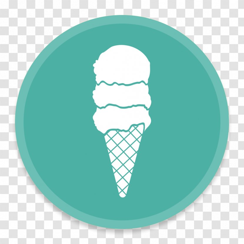Food Aqua Ice Cream Cone Font - Flavours Transparent PNG