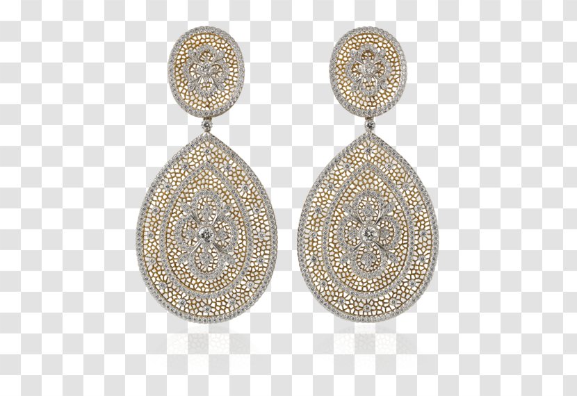 Earring Jewellery Buccellati Diamond Lace Transparent PNG