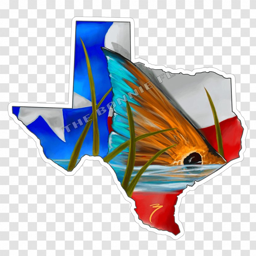 Texas Red Drum Decal Sticker Fishing Transparent PNG