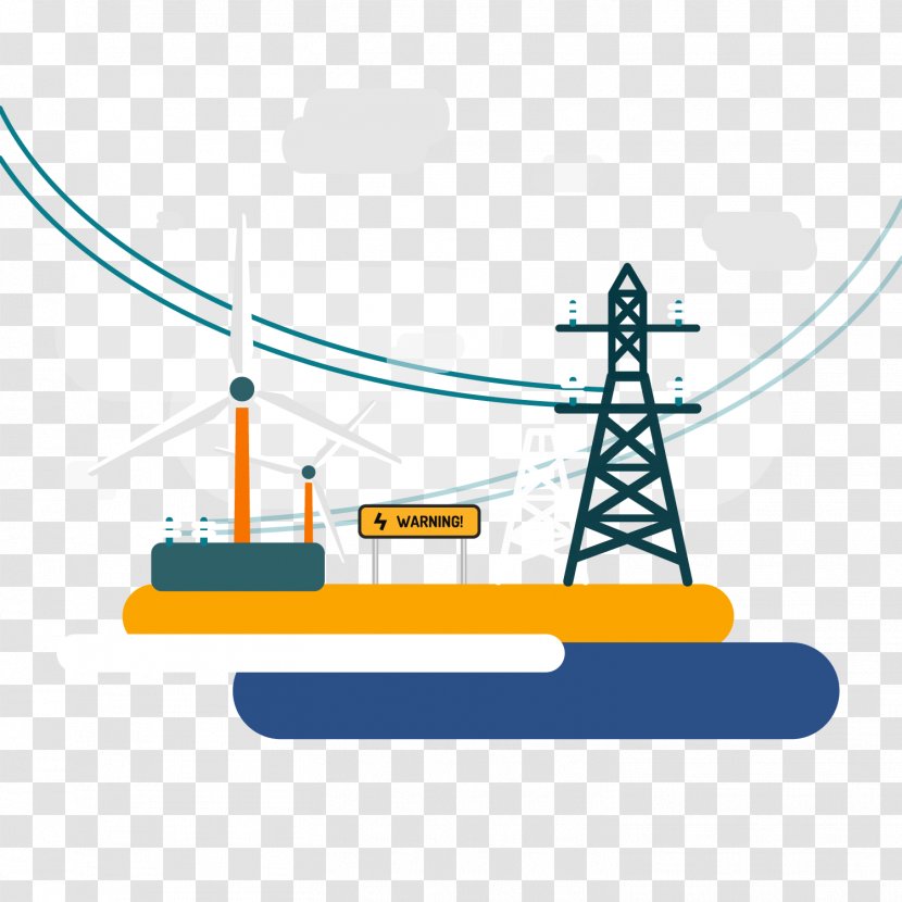 Wind Farm Electricity Power Electric - Station - Vector Plant Transparent PNG