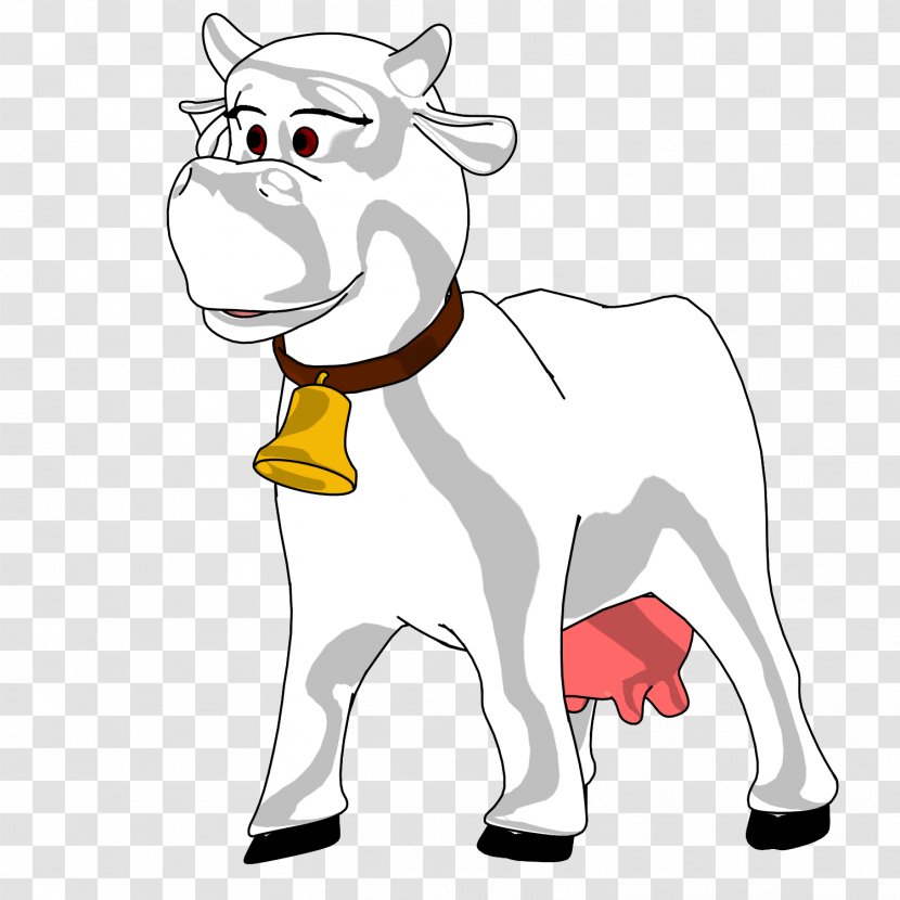 Cattle Dog Goat Mammal Canidae - Wildlife - Cow Cartoon Transparent PNG