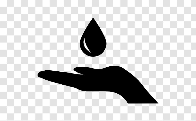 Hand Painted Water Drop - Monochrome Transparent PNG