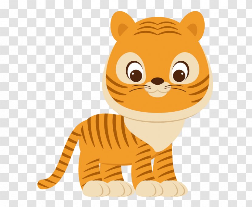 Tiger Cartoon - Vertebrate Transparent PNG