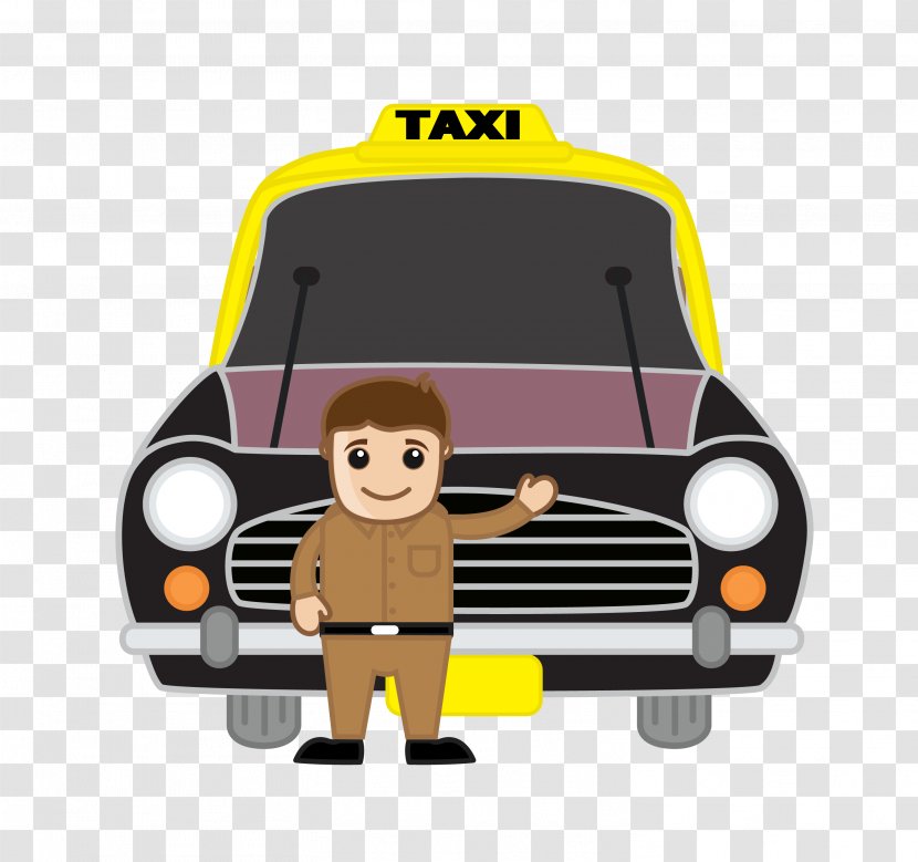 India Taxi Driver Cartoon Transparent PNG