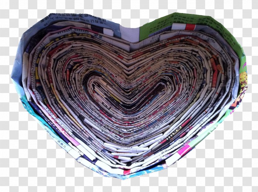 Newspaper Download Computer File - Heart - Newspapers Cabbage Transparent PNG
